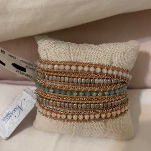 NAKAMOL Chicago designer wrap bracelet stack